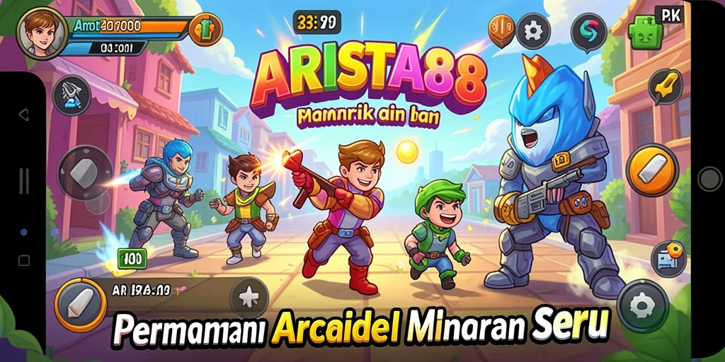 Tampilan gameplay ARISTA88 yang seru dan menantang dalam aksi arcade.