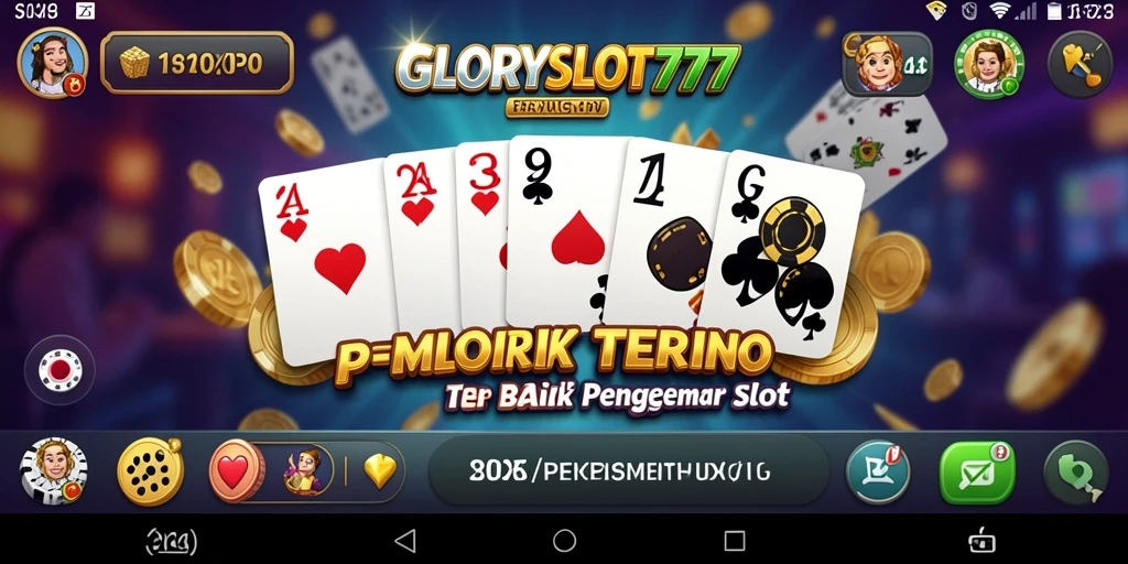 Menampilkan gameplay seru dari GLORYSLOT777 dalam permainan domino.