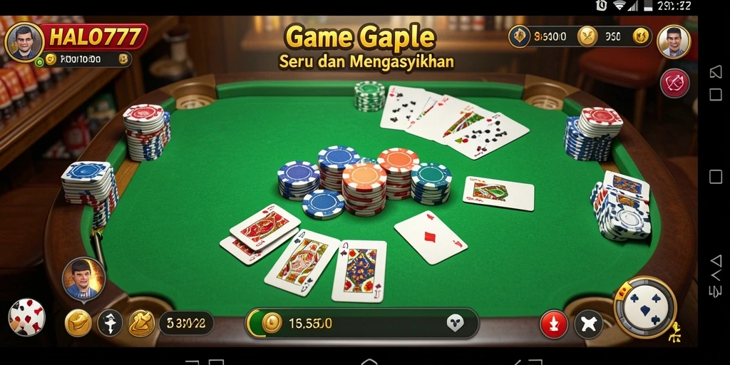Screenshot menunjukkan gameplay menarik dari HALO777 dengan antarmuka yang user-friendly.