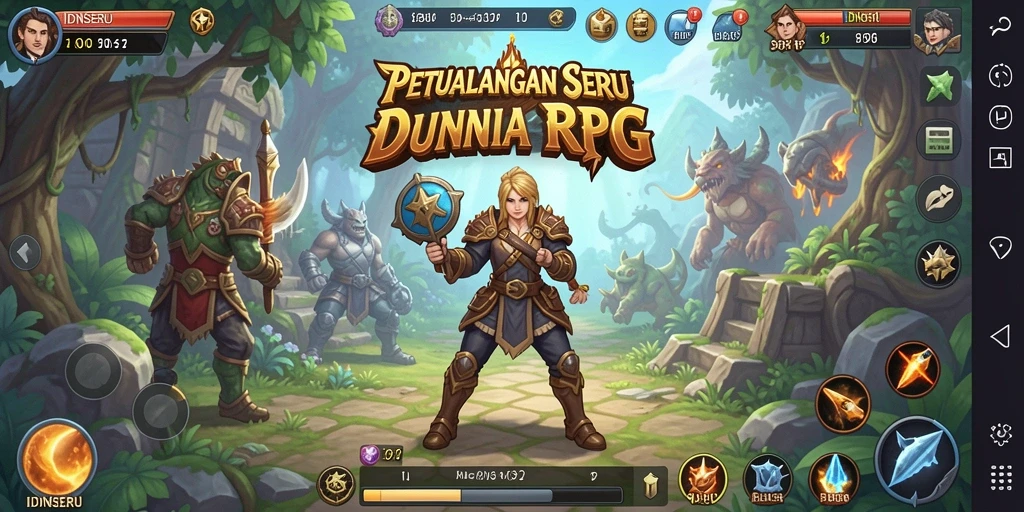 Tampilan gameplay yang mendebarkan di dunia RPG.