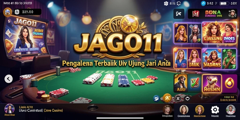 Screenshot gameplay Live Casino JAGO11 yang seru dan interaktif.