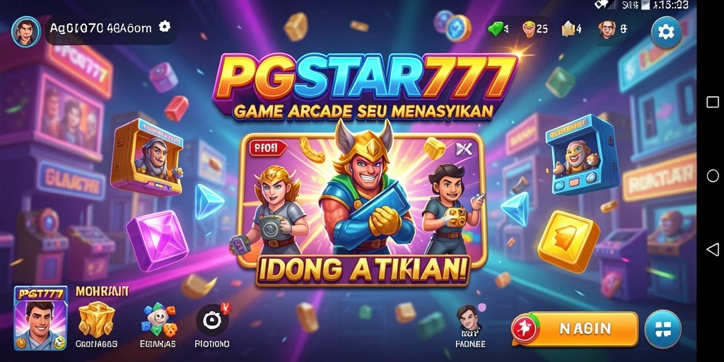 Tampilan gameplay PGSTAR777 yang menarik dan penuh warna.