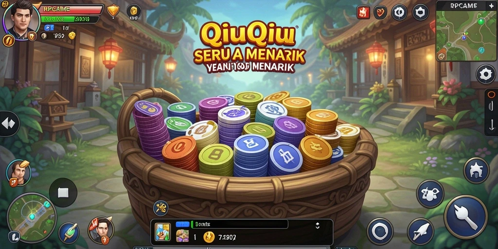 Tampilan seru gameplay QiuQiu di RPGAME.