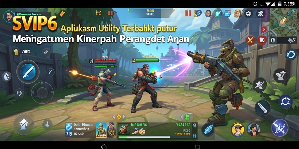Screenshot utama SVIP6 menampilkan fitur pembersihan cache yang efisien.